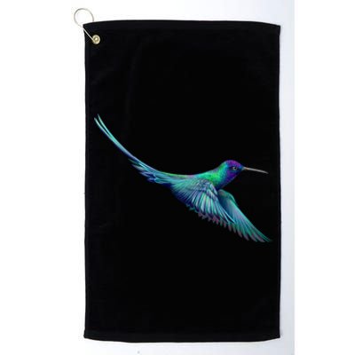 Hummingbird From A Splash Platinum Collection Golf Towel