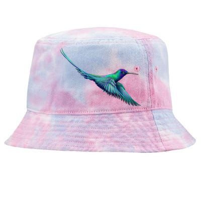 Hummingbird From A Splash Tie-Dyed Bucket Hat