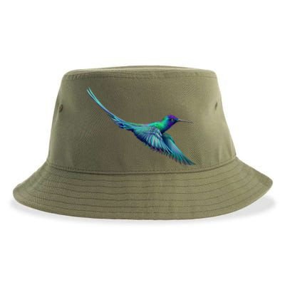 Hummingbird From A Splash Sustainable Bucket Hat