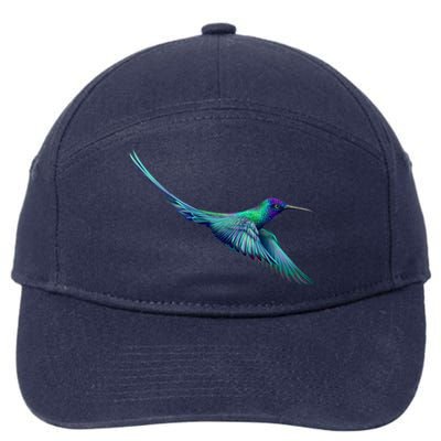 Hummingbird From A Splash 7-Panel Snapback Hat