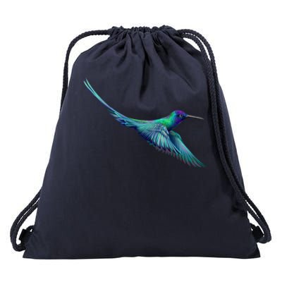 Hummingbird From A Splash Drawstring Bag