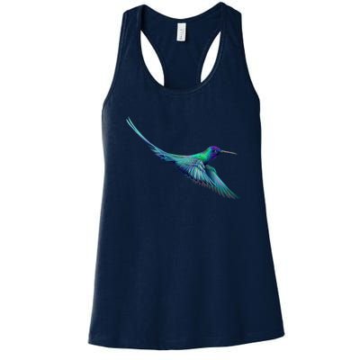 Hummingbird From A Splash Women's Racerback Tank