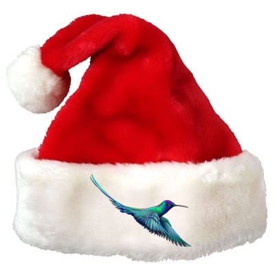 Hummingbird From A Splash Premium Christmas Santa Hat