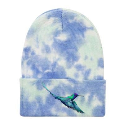 Hummingbird From A Splash Tie Dye 12in Knit Beanie