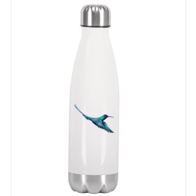 Hummingbird From A Splash Stainless Steel Insulated Water Bottle