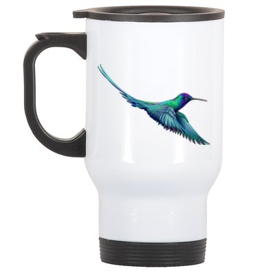 Hummingbird From A Splash Stainless Steel Travel Mug