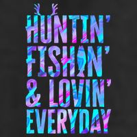 Huntin Fishin And Lovin Everyday Hunting Fishing Loving 7 Panel Mesh Trucker Snapback Hat
