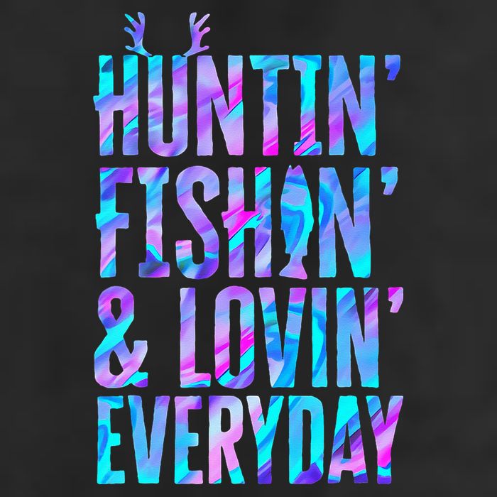 Huntin Fishin And Lovin Everyday Hunting Fishing Loving 7 Panel Mesh Trucker Snapback Hat