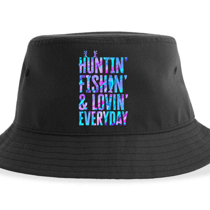 Huntin Fishin And Lovin Everyday Hunting Fishing Loving Sustainable Bucket Hat