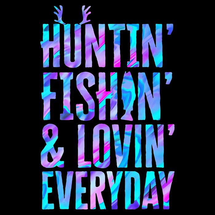 Huntin Fishin And Lovin Everyday Hunting Fishing Loving 7-Panel Snapback Hat