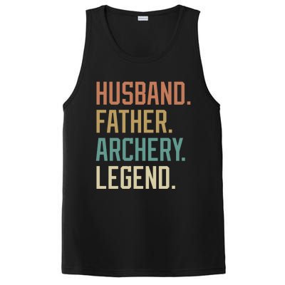 Husband Father Archery Legend Father's Day Birthday Cute Gift PosiCharge Competitor Tank