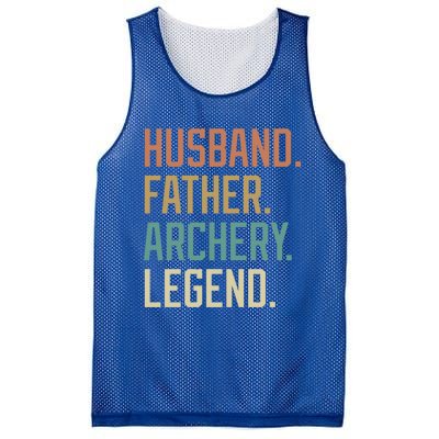 Husband Father Archery Legend Father's Day Birthday Cute Gift Mesh Reversible Basketball Jersey Tank