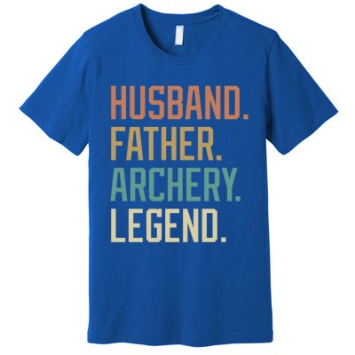 Husband Father Archery Legend Father's Day Birthday Cute Gift Premium T-Shirt