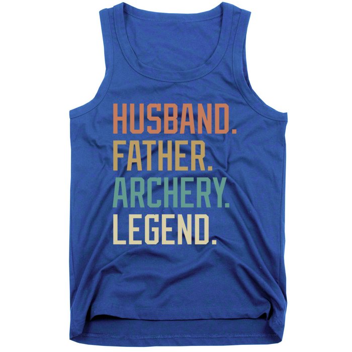 Husband Father Archery Legend Father's Day Birthday Cute Gift Tank Top