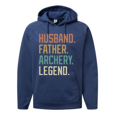 Husband Father Archery Legend Father's Day Birthday Cute Gift Performance Fleece Hoodie