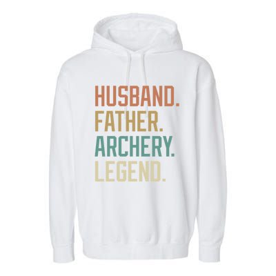 Husband Father Archery Legend Father's Day Birthday Cute Gift Garment-Dyed Fleece Hoodie