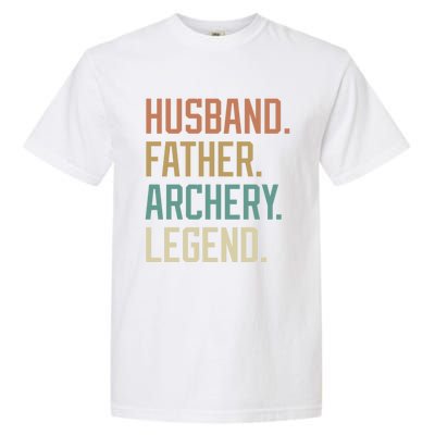 Husband Father Archery Legend Father's Day Birthday Cute Gift Garment-Dyed Heavyweight T-Shirt