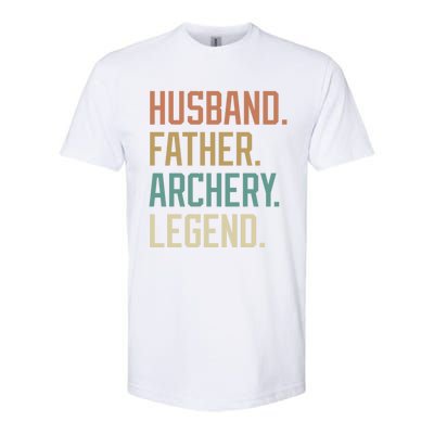 Husband Father Archery Legend Father's Day Birthday Cute Gift Softstyle CVC T-Shirt