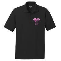 Hope For A Cure Pink Butterfly Breast Cancer Awareness PosiCharge RacerMesh Polo