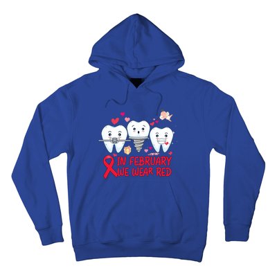 Heart Failure Awareness Happy Valentines Day Dental Dentist Gift Hoodie