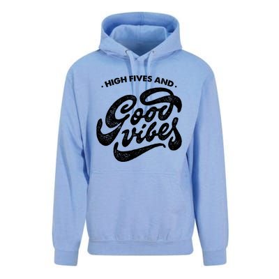 High Fives And Good Vibes Unisex Surf Hoodie