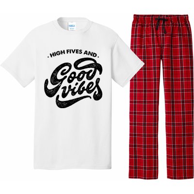 High Fives And Good Vibes Pajama Set