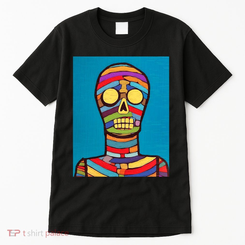 Halloween Folk Art Mummy Design Scary Mummy Tall T-Shirt