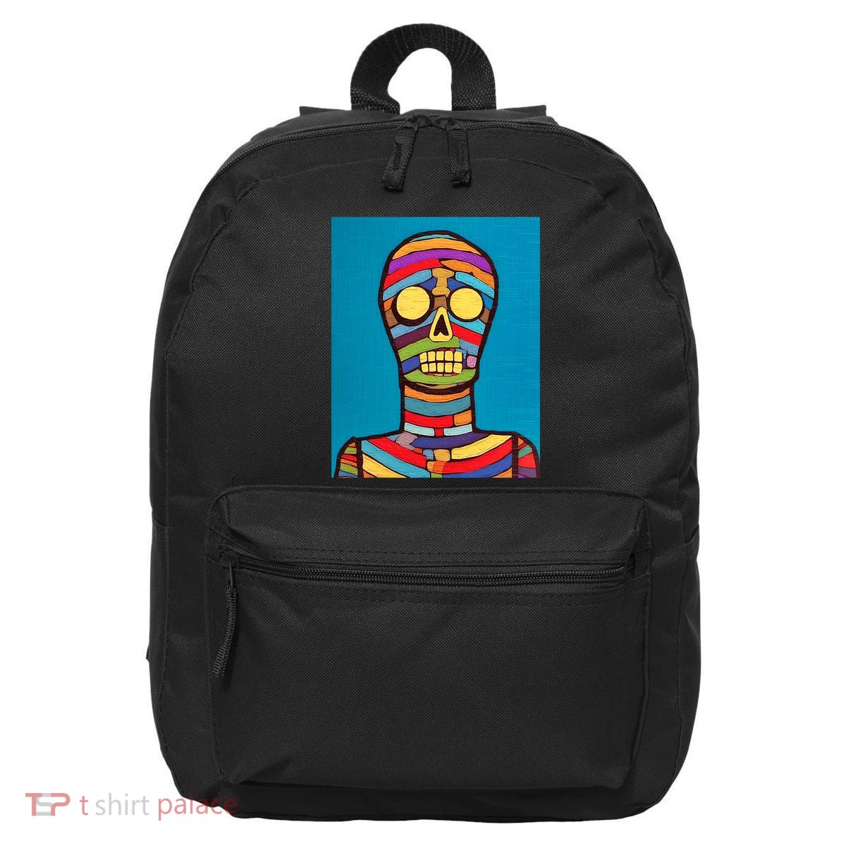 Halloween Folk Art Mummy Design Scary Mummy 16 in Basic Backpack