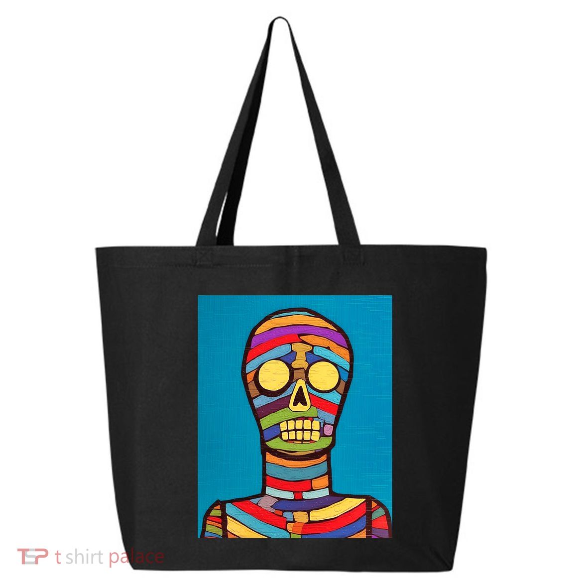Halloween Folk Art Mummy Design Scary Mummy 25L Jumbo Tote