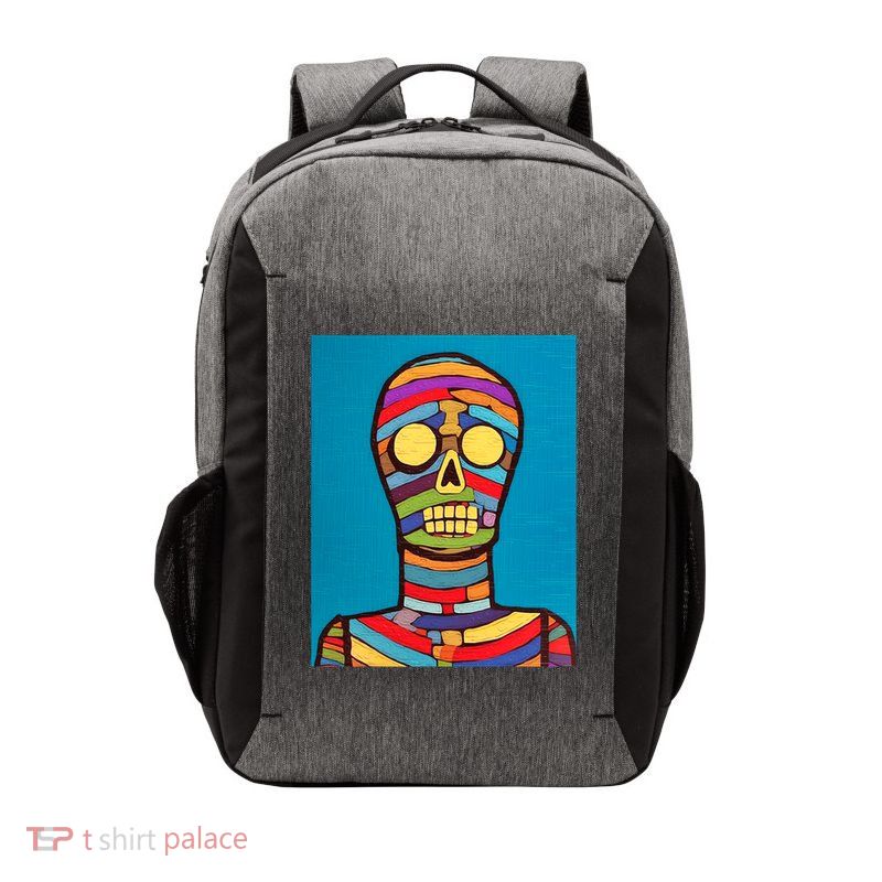 Halloween Folk Art Mummy Design Scary Mummy Vector Backpack