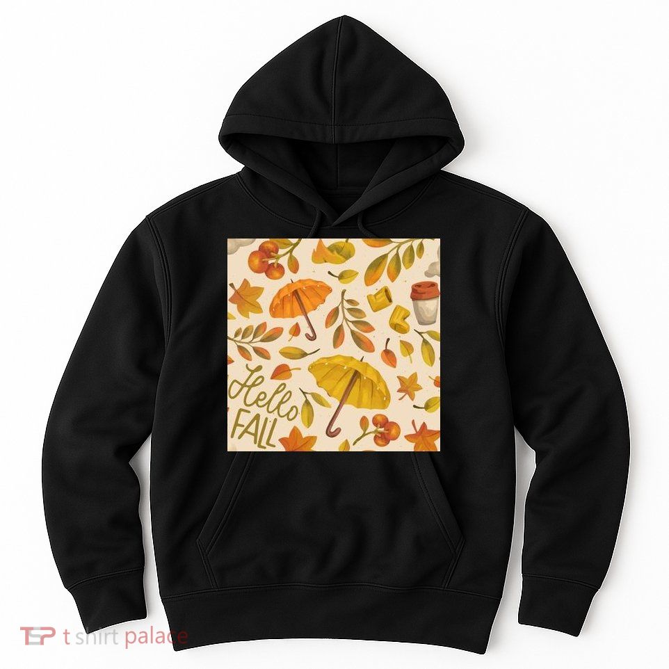 Hello Fall Autumn Season Hoodie