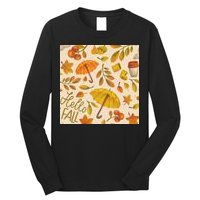 Hello Fall Autumn Season Long Sleeve Shirt