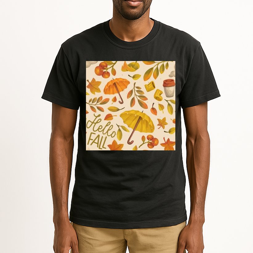 Hello Fall Autumn Season Tall T-Shirt