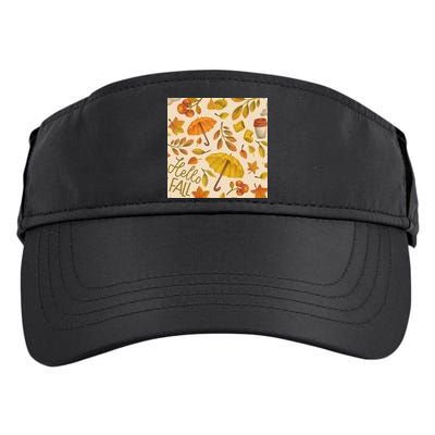 Hello Fall Autumn Season Adult Drive Performance Visor