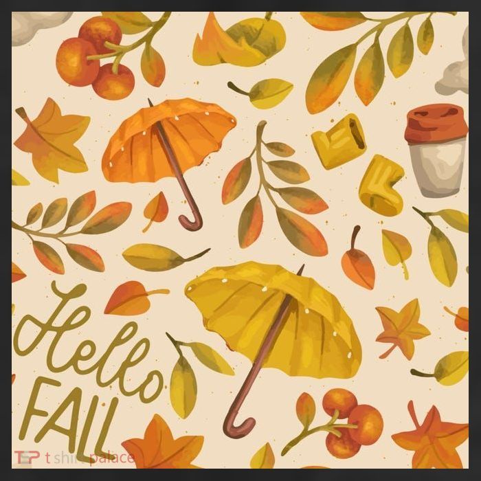 Hello Fall Autumn Season 11oz C Handle Ceramic Mug