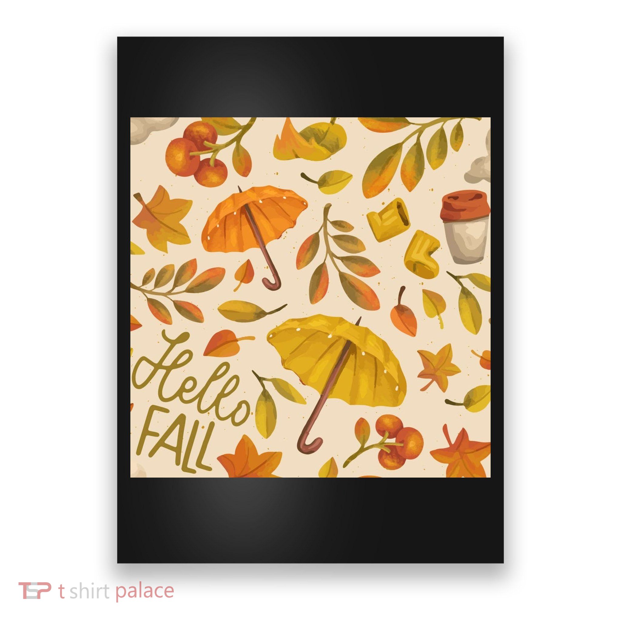 Hello Fall Autumn Season Poster