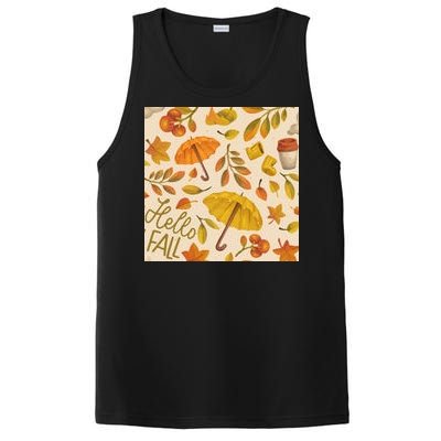 Hello Fall Autumn Season PosiCharge Competitor Tank