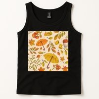 Hello Fall Autumn Season Tank Top