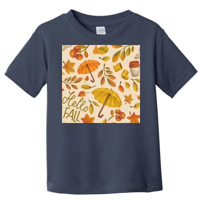 Hello Fall Autumn Season Toddler T-Shirt