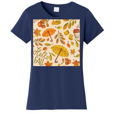 Hello Fall Autumn Season Women's T-Shirt