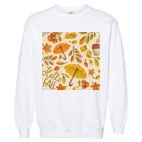 Hello Fall Autumn Season Garment-Dyed Sweatshirt