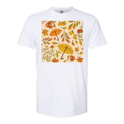 Hello Fall Autumn Season Softstyle® CVC T-Shirt