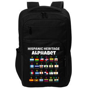 Hispanic Flag Alphabet For Teachers Educational Latin Flags Impact Tech Backpack