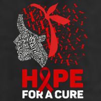 Hope For A Cure Red Ribbon National Hiv Awareness Month Cool Comfort Performance Bucket Hat