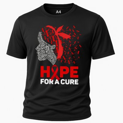 Hope For A Cure Red Ribbon National Hiv Awareness Month Performance Shirt