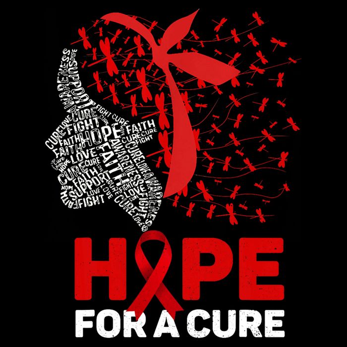 Hope For A Cure Red Ribbon National Hiv Awareness Month Cooling Performance Crew T-Shirt