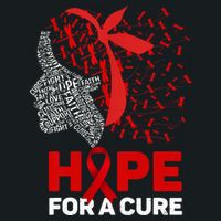 Hope For A Cure Red Ribbon National Hiv Awareness Month Zip Tote Bag