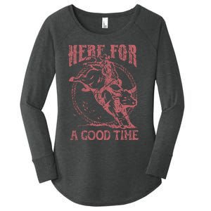 Here For A Good Time Cowboy Cowgirl Western Country Music Women's Perfect Tri Tunic Long Sleeve Shirt