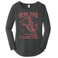 Here For A Good Time Cowboy Cowgirl Western Country Music Women's Perfect Tri Tunic Long Sleeve Shirt