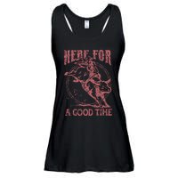 Here For A Good Time Cowboy Cowgirl Western Country Music Ladies Essential Flowy Tank